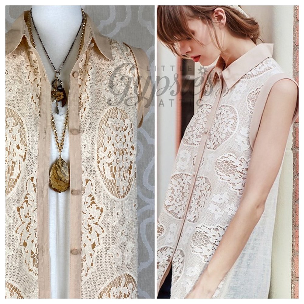 Ryu Long Lace Duster Tunic - Picture 8 of 13